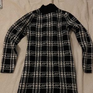 Checkered Sweater Dress - dry goods NWOT